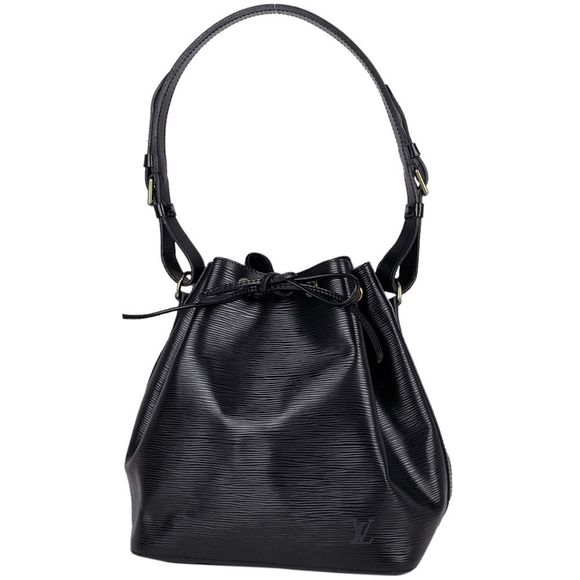 Louis Vuitton Petit Noe Shawl Drawstring Epi Noir Black Shoulder Bag - Picture 1 of 6